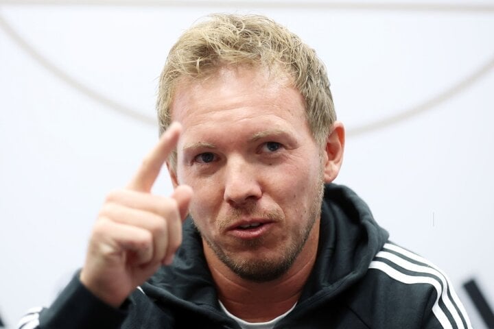 HLV Nagelsmann dẫn dắt đội tuyển Đức sau khi được bổ nhiệm cách đây 1 tháng.