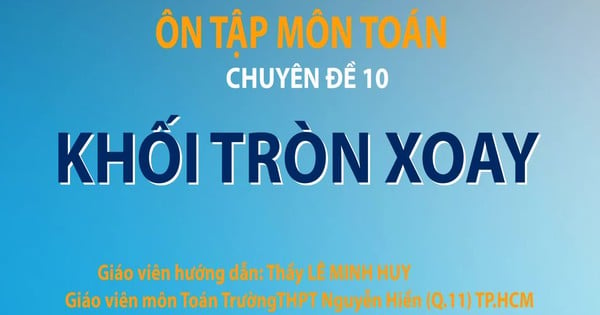 Kiến thức về khối tròn xoay