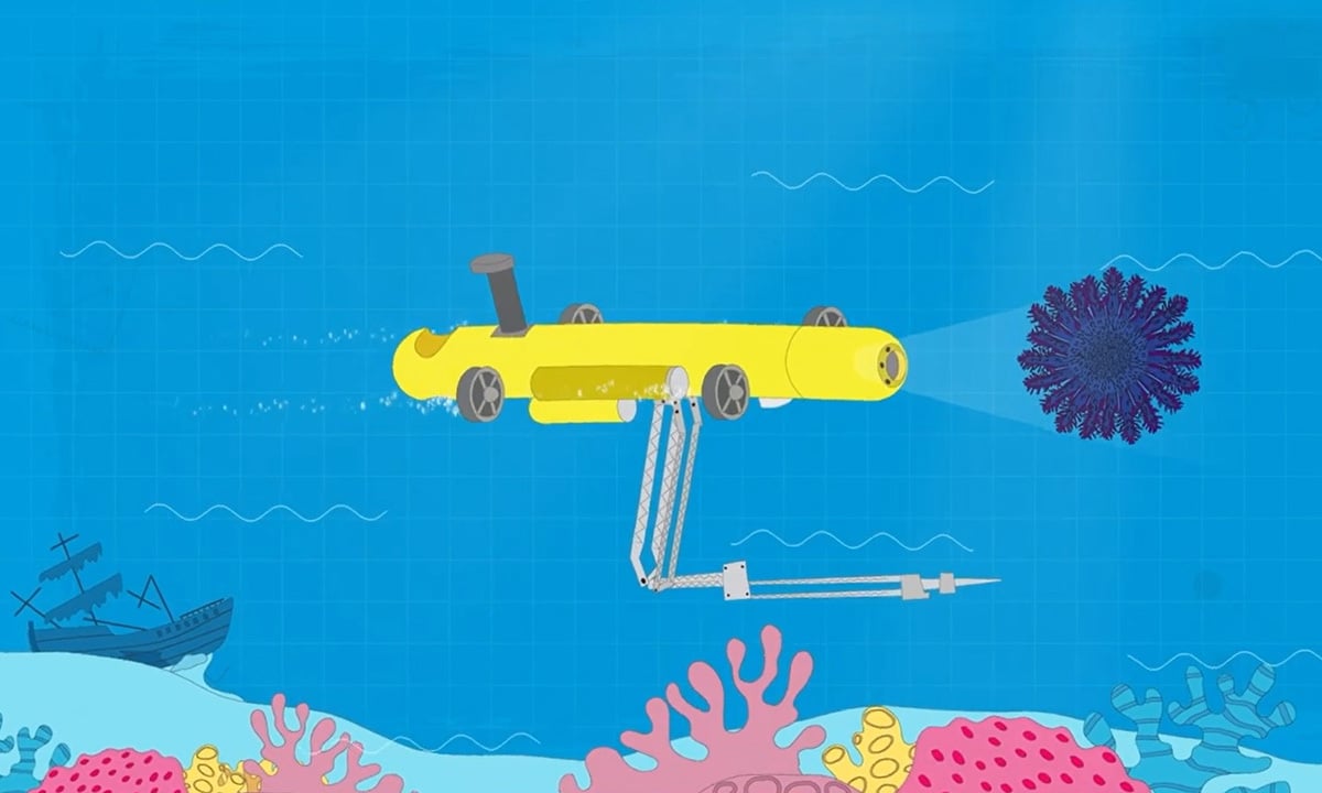 Automatic starfish hunting robot