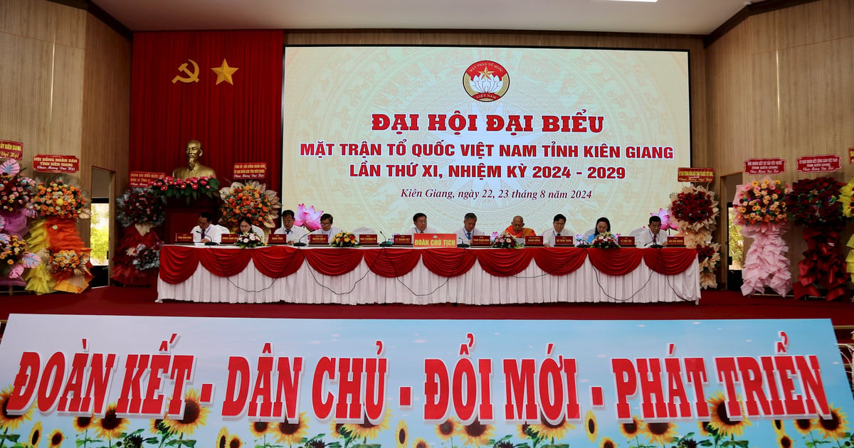 The first working day of the 11th Congress of the Vietnam Fatherland Front of Kien Giang province