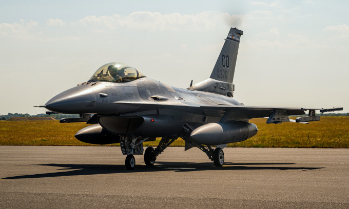 US F-16 fighter jets participate in Air Defender 23 exercise in Germany on June 12. Photo: USAF