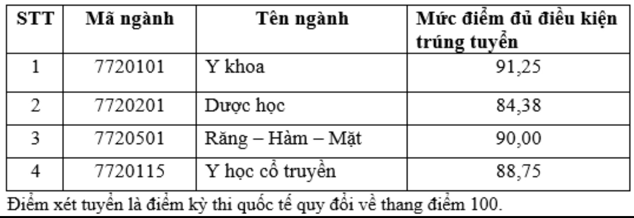 Trường ĐH Khoa học sức khỏe công bố điểm chuẩn xét tuyển sớm 2024- Ảnh 6.