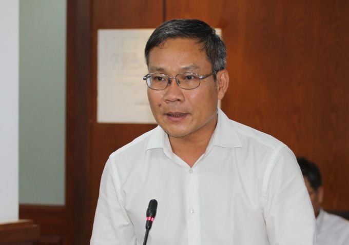 Mr. Bui Trung Kien at the press conference on the afternoon of September 7. Photo: Thanh Nhan