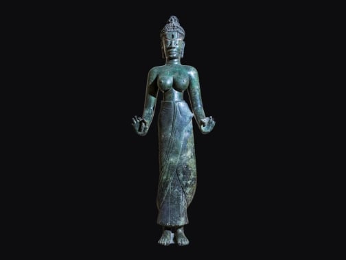 Tesoro nacional: la estatua del Bodhisattva Tara se conserva actualmente en el Museo Da Nang Cham.