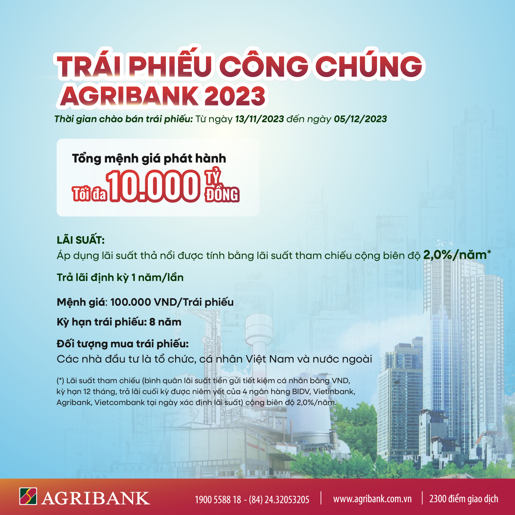 agribank phat hanh 10000 ty dong trai phieu ra cong chung nam 2023 hinh 1