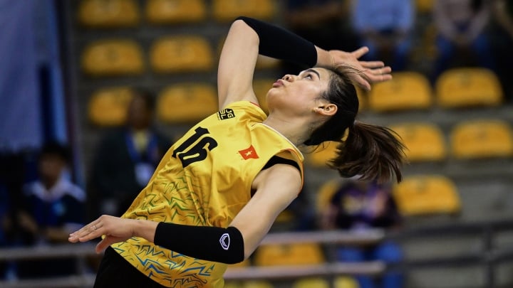 Die vietnamesische Frauenmannschaft spielte mit großem Einsatz. (Foto: Asiatischer Volleyballverband)