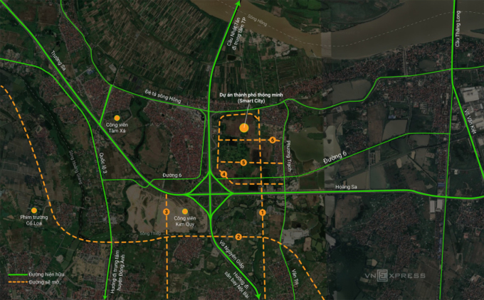Standort des Smart City-Baus. Grafik: Anh Tu
