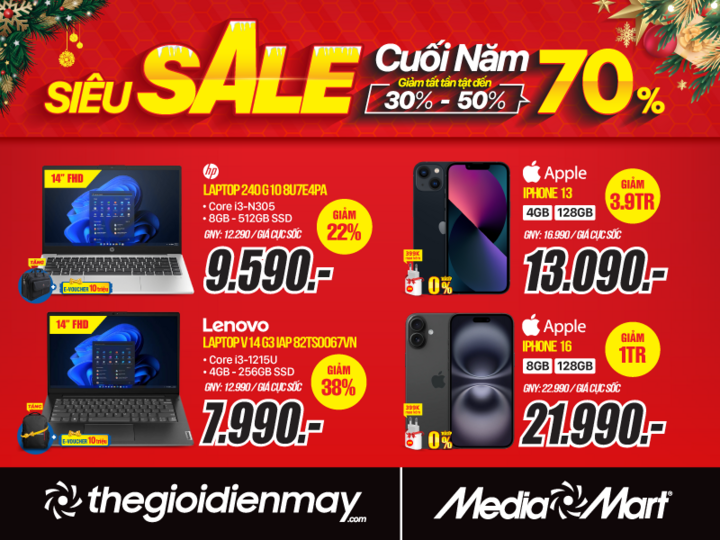 MediaMart 'Siêu sale cuối năm' - giảm đến 70% hàng nghìn sản phẩm - 5