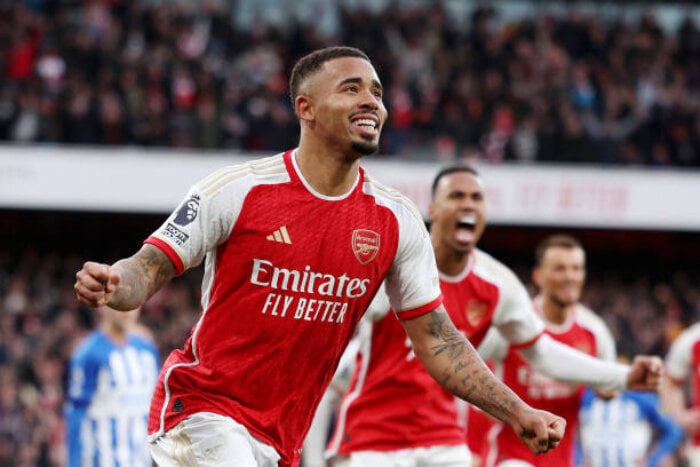 Gabriel Jesus brilla en la victoria del Arsenal ante el Brighton en casa. (Foto: Getty)