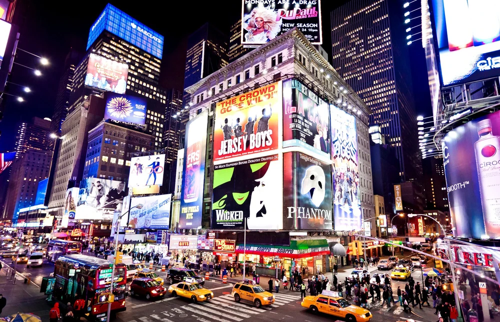 Broadway theater in New York City, USA