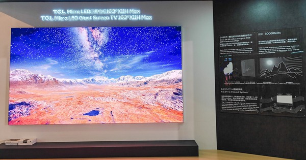 TCL демонстрирует самый большой в мире телевизор microLED