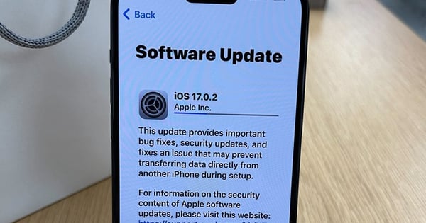 ผู้ใช้ iPhone 15 ติดตั้ง iOS 17.0.2 ทันทีเพื่อหลีกเลี่ยงข้อผิดพลาดในการถ่ายโอนข้อมูล