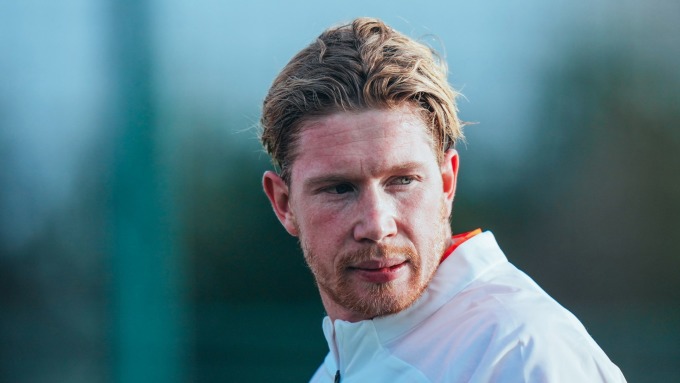 De Bruyne en el campo de entrenamiento del Manchester City el 3 de enero. Foto: mancity.com