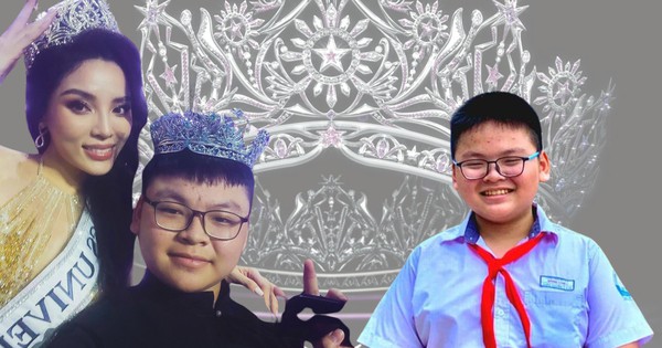 "Shocking revelation" about the 13-year-old male student who designed the crown of Miss Universe Vietnam 2024