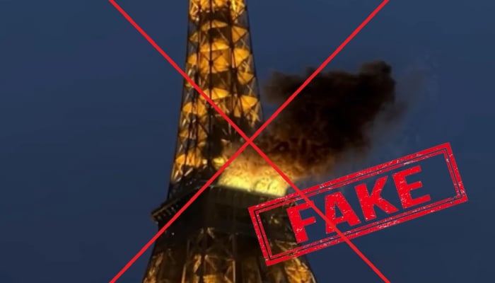 False information about the Eiffel Tower fire spread on social media on Christmas Eve