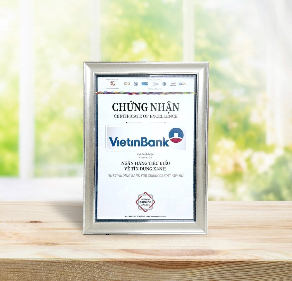 VietinBank – Outstanding bank in green credit 2024. Photo: VietinBank