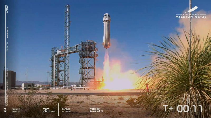 Blue Origin takes tourists to space after nearly two years of flight 1