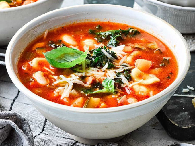 Súp Minestrone. Ảnh: BBC Good Food