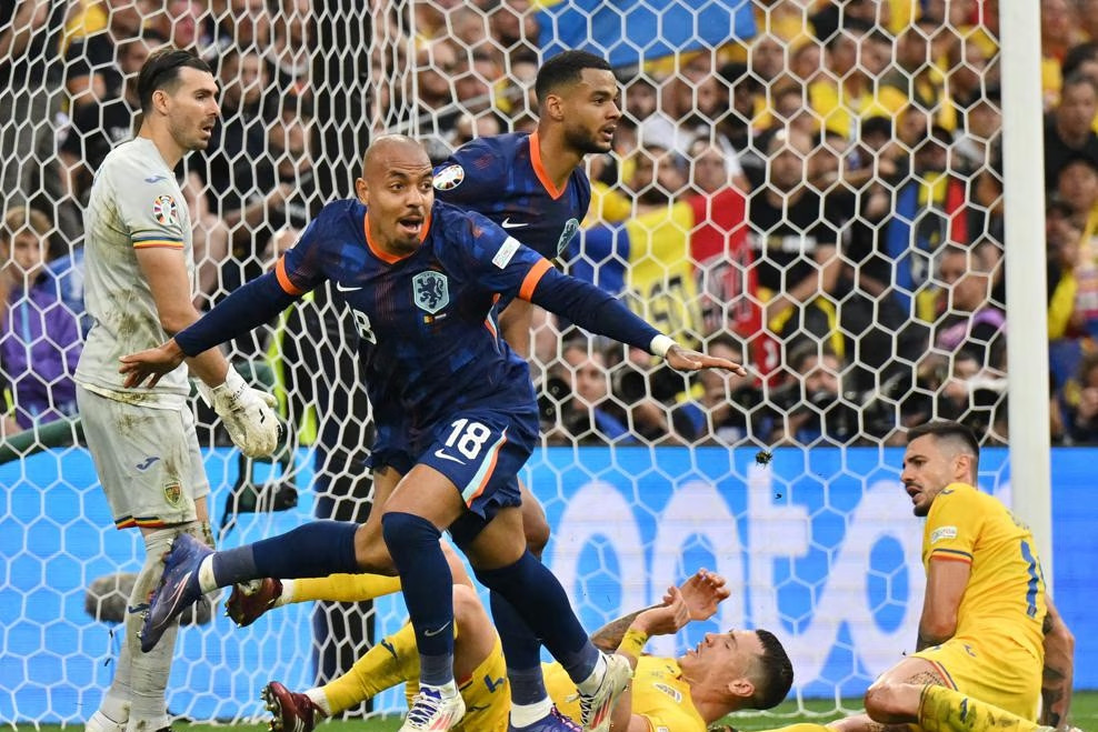 Vidéo du but Roumanie 0-3 Pays-Bas - Huitièmes de finale de l'EURO 2024