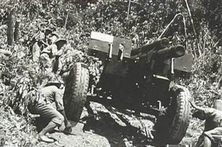 Nuestro ejército retiró la artillería al campo de batalla en la campaña de Dien Bien Phu. (Foto cortesía)