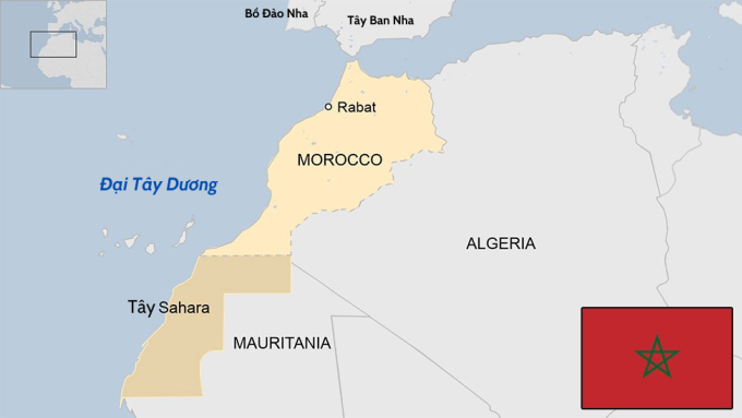 Location Morocco. Graphics: BBC