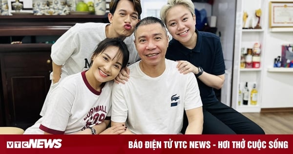 Vietnamesische Stars 15. Mai: Besetzung des Films „Komm nach Hause, mein Kind“ besucht Volkskünstler Cong Ly