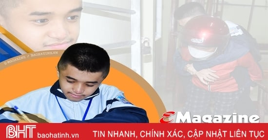 Nghị lực phi thường của cậu học trò “xương thủy tinh” ở Hà Tĩnh