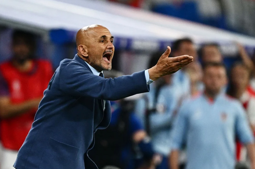 Luciano Spalletti wants Italy to get at least 1 point against Croatia to win a ticket to the next round. Photo: AFP