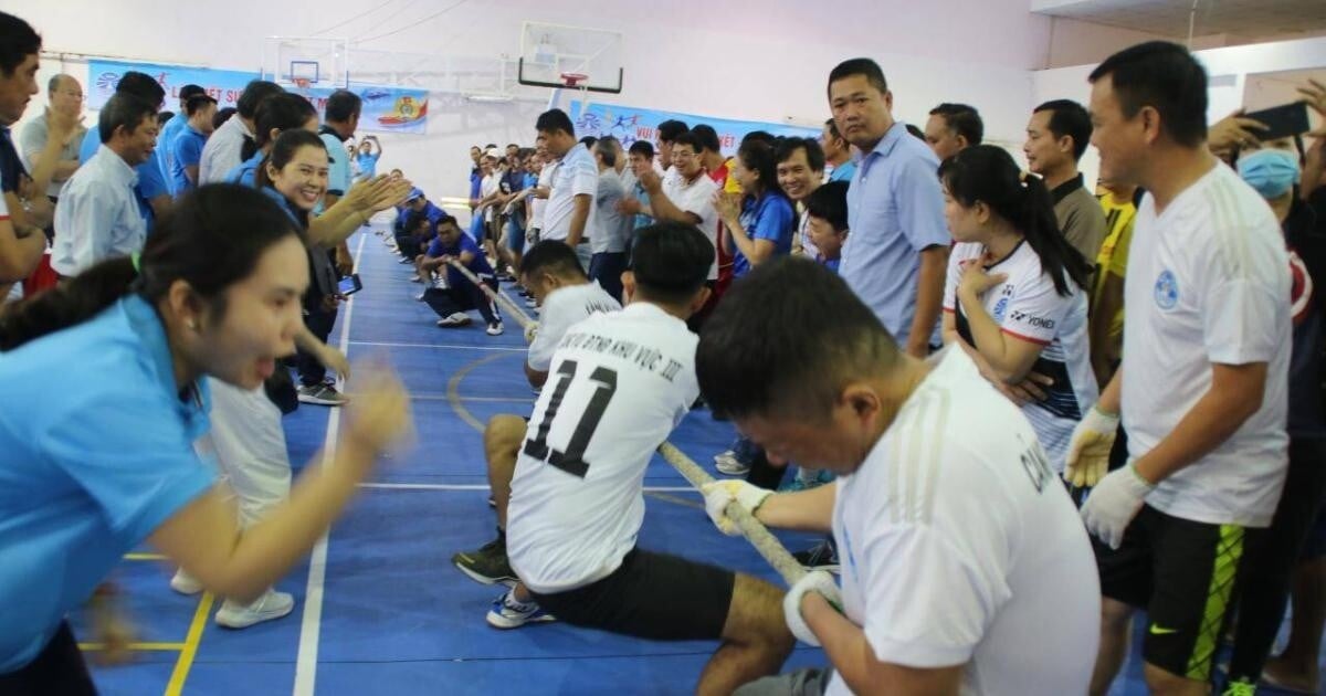 Spannendes Sportfestival der vietnamesischen Binnenschifffahrtsindustrie