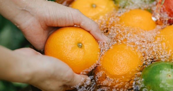 Gemüse und Obst richtig waschen