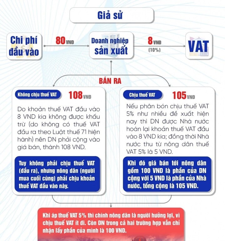 Cần chuyển đổi áp thuế GTGT 5% với phân bón để có dư địa giảm giá bán.