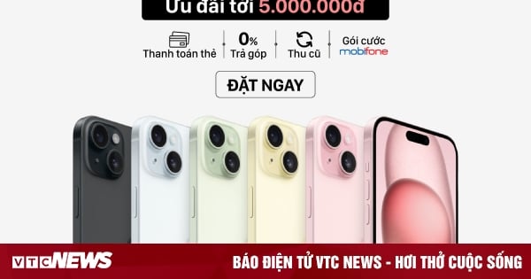 Prix ​​de la série iPhone 15 à partir de 21 490 000 VND lors de l'achat du package exclusif de MobiFone