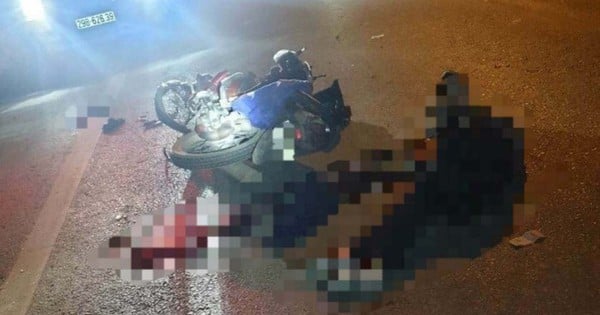 2 people died in the collision of 2 motorbikes