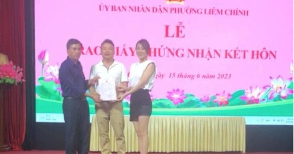 Phuong Oanh a enregistré son mariage avec Shark Binh à Ha Nam ?