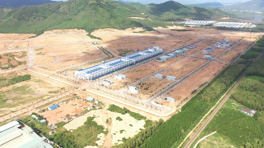 Becamex VSIP Binh Dinh의 코너. 사진: 쉬안 난.