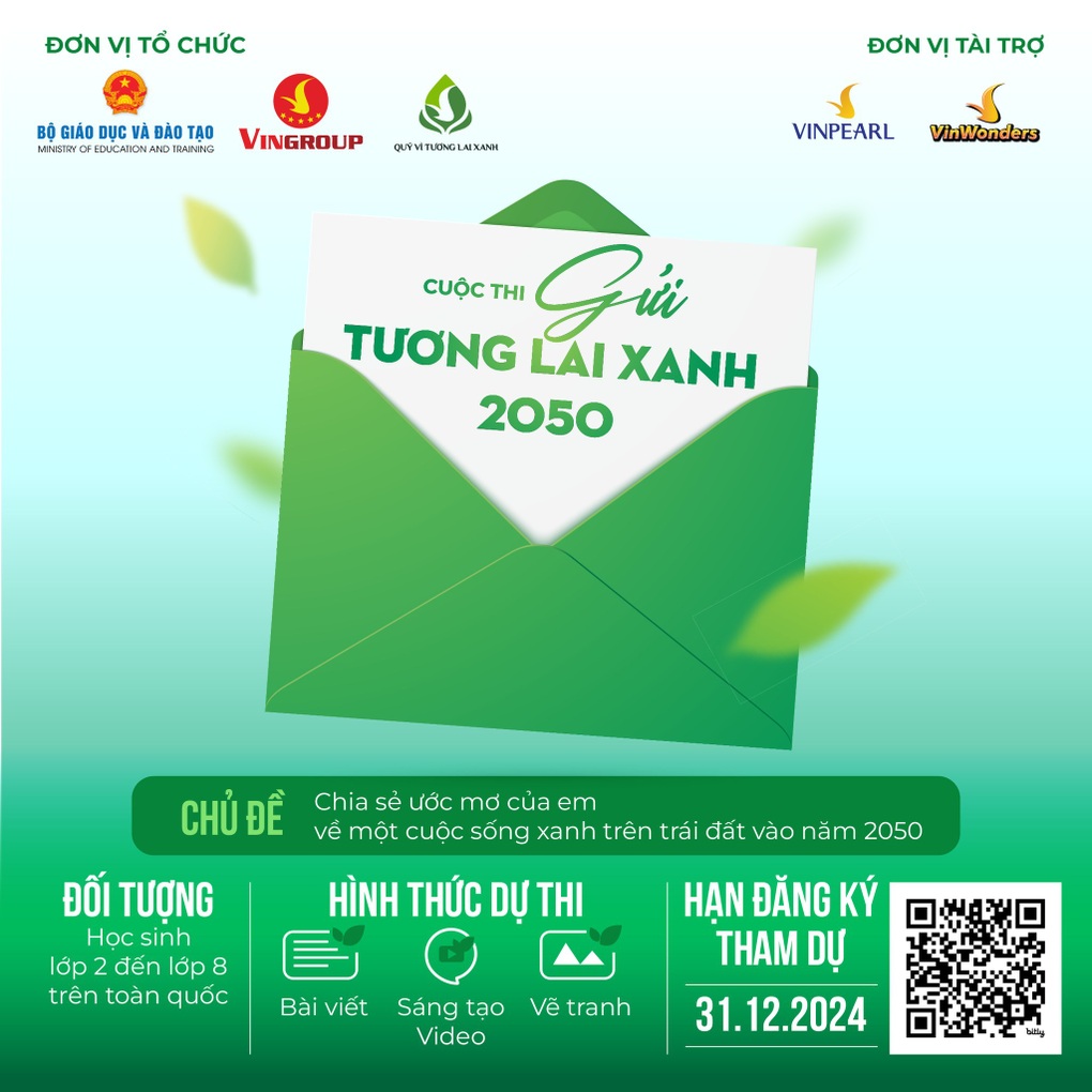 Cuộc thi Gửi tương lai xanh 2050 - lan tỏa thông điệp xanh cho thế hệ tương lai - 2