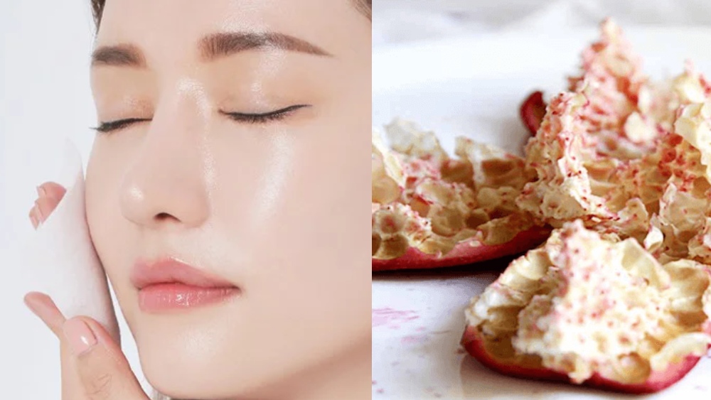 석류 껍질을 사용하면 피부가 밝고 아름다워지고 노화를 예방하고 늦추는 데 도움이 됩니다. 사진: 한 램.