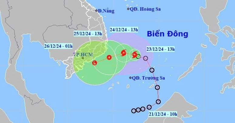 Bão số 10 hình thành trên Biển Đông, tên quốc tế là Pabuk