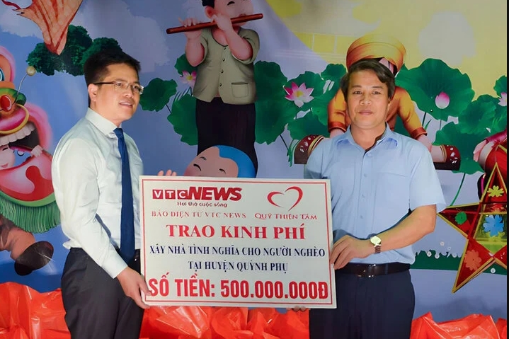 Le journal électronique VTC News s'associe pour construire une maison de charité à Thai Binh, photo 1