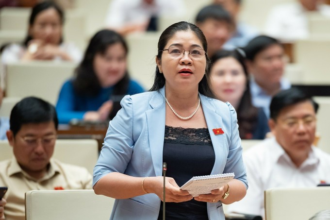 Delegate Leo Thi Lich (Standing member of the Nationalities Council). Photo: National Assembly Media