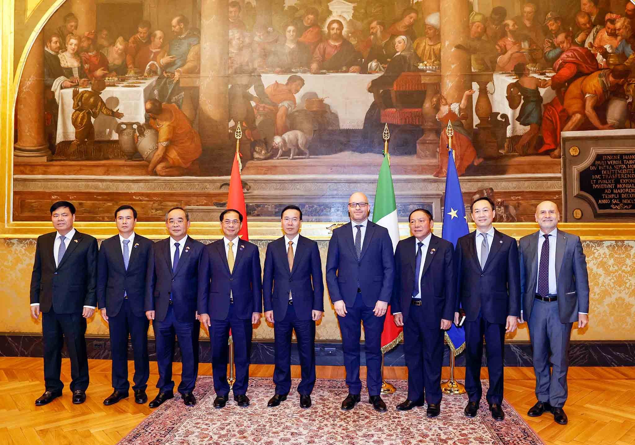 Việt Nam-Italy: Nhất trì đẩy mạnh hợp tác lập pháp giữa hai nước