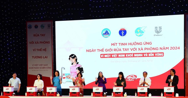 Mít tinh hưởng ứng Ngày Thế giới rửa tay với xà phòng năm 2024