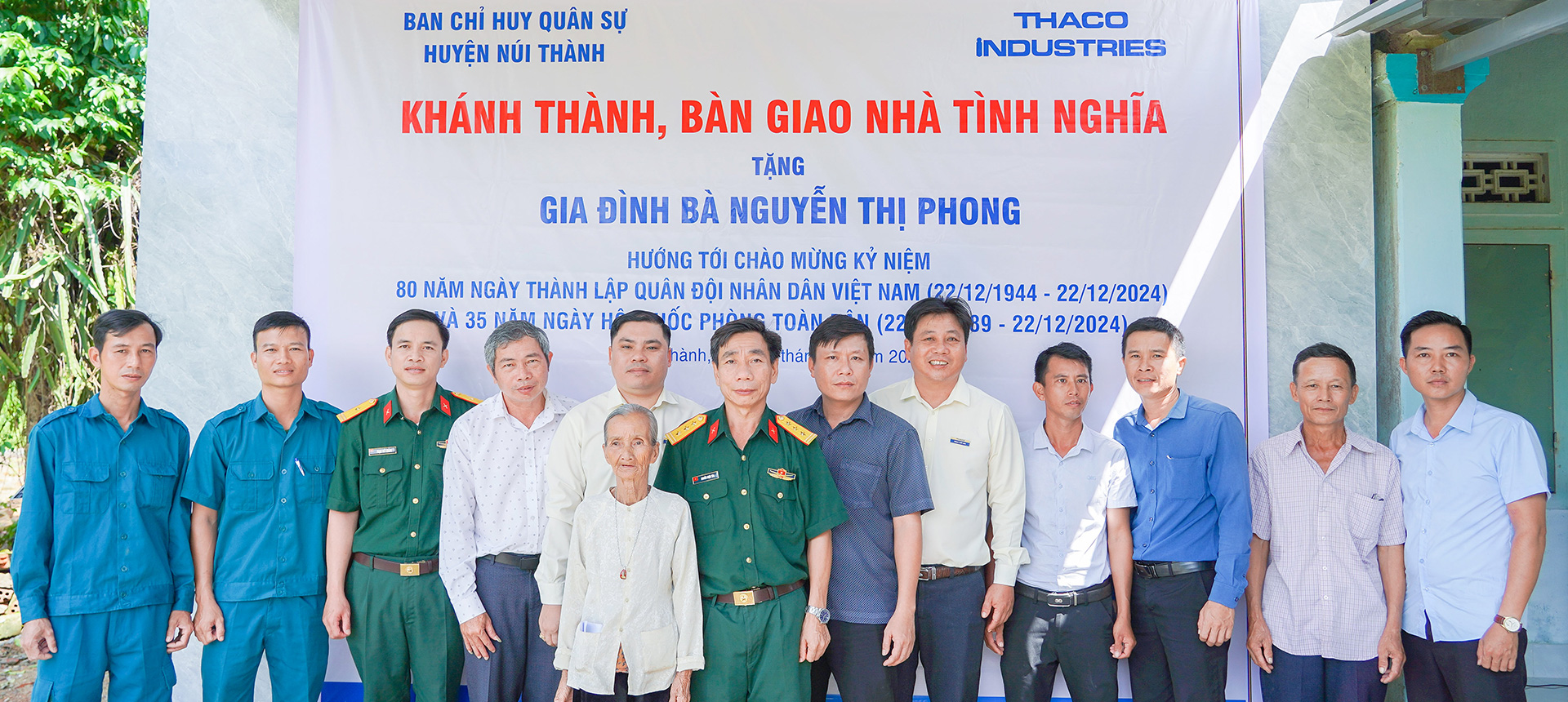 THACO Chu Lai บริจาคบ้านแห่งความกตัญญู 37 หลังให้กับจังหวัดกวางนาม