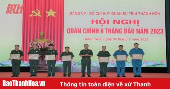 Hội nghị quân chính 6 tháng đầu năm 2023