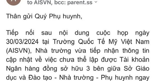 Chưa lập được tài khoản ngân hàng, Trường AISVN tiếp tục cho 1.200 học sinh nghỉ học