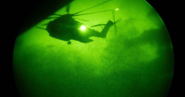 Military helicopter crashes, US searches for 5 missing marines