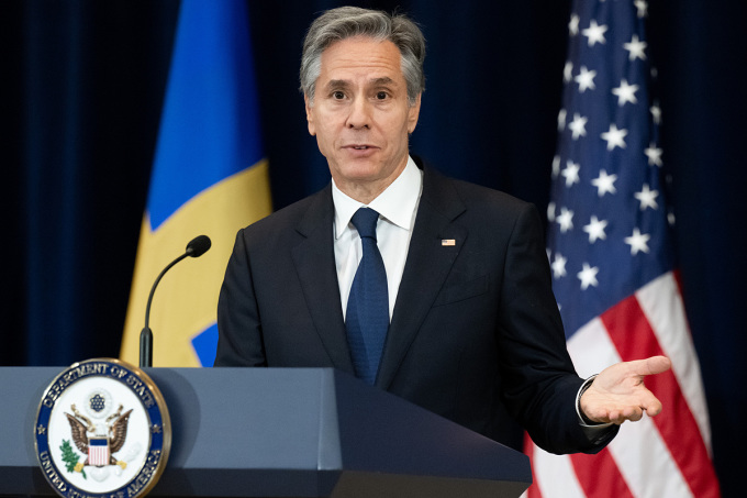 El secretario de Estado de Estados Unidos, Antony Blinken, en una conferencia de prensa en Washington, DC, en diciembre de 2022. Foto: AFP