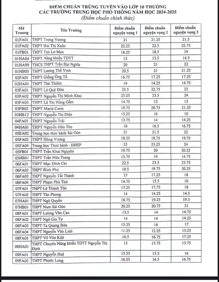 NÓNG: Đã có điểm chuẩn lớp 10 tại TP HCM, tra cứu tại đây- Ảnh 2.