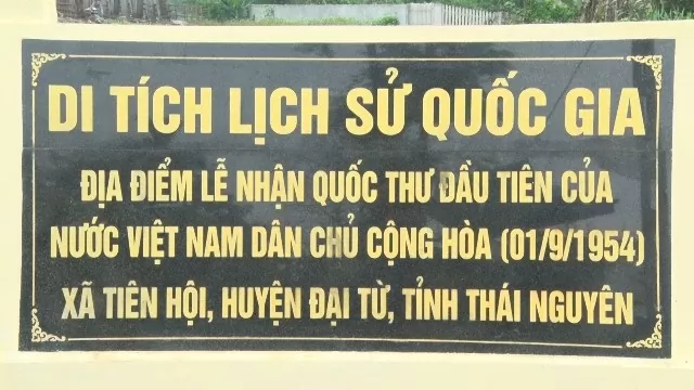 Nơi ghi dấu Lễ trình Quốc thư đầu tiên của nước Việt Nam Dân chủ Cộng hòa