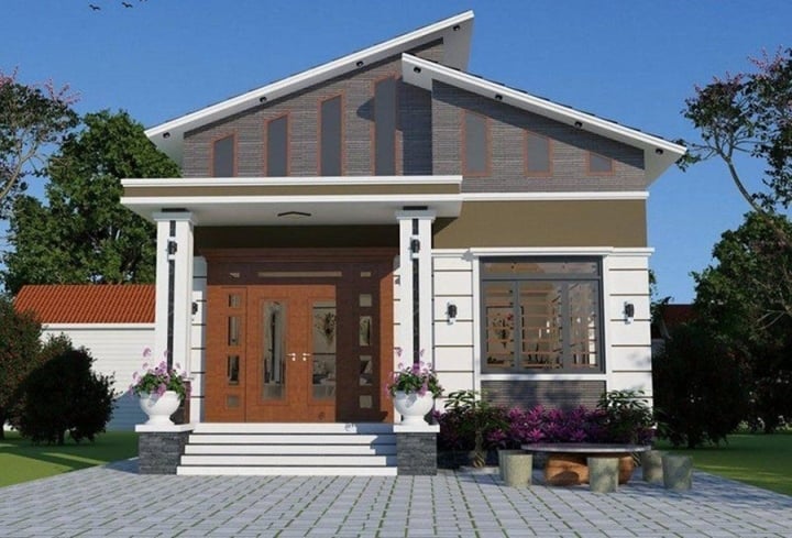 Deleite sus ojos con hermosos modelos de casas modernas con techo inclinado - 2